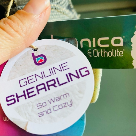 Bionica NWT Candia Shearling Boots in Grey Pattern 8.5 - Picture 6 of 11